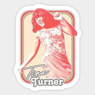 Tina Turner /// 60s Style Retro Fan Art Design Sticker